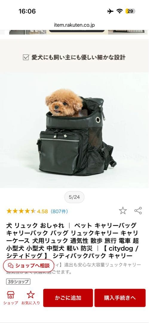 断*ト様 リュック型キャリーバッグ　シティバックパックキャリー