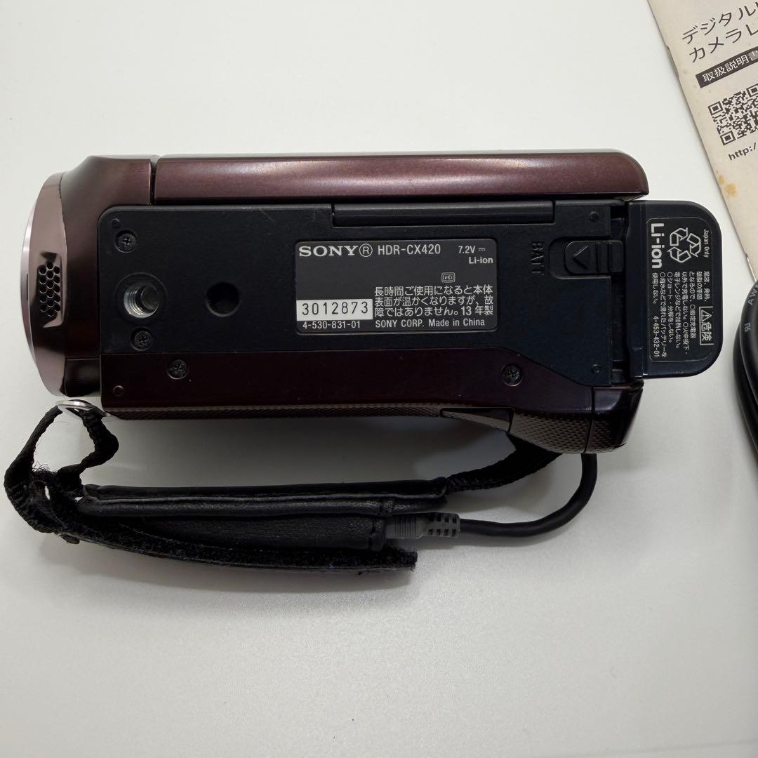 ソニー ハンディカム HDR-CX420 デジタルビデオカメラ ブラウン