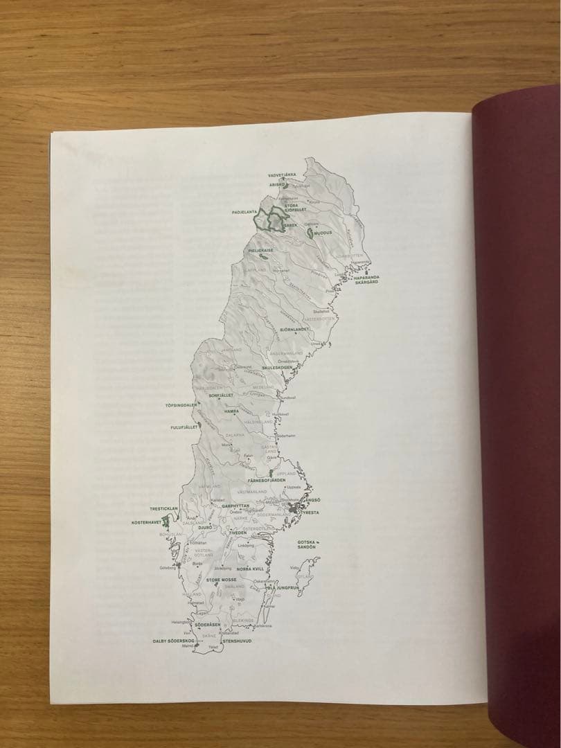 スウェーデン　洋書　本　National Parks of Sweden