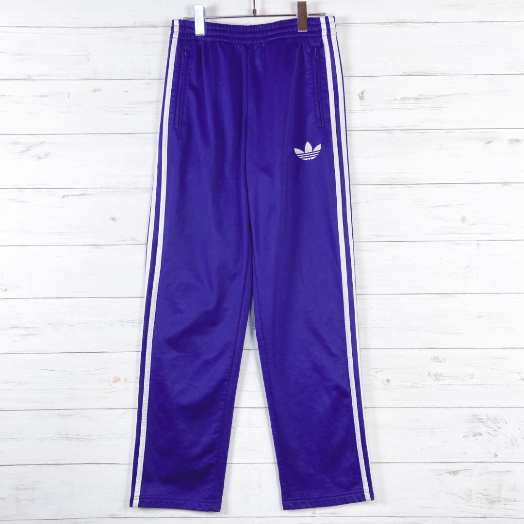 アディダス ジャージ トラックパンツ 裏起毛 紫 パープル 90　S