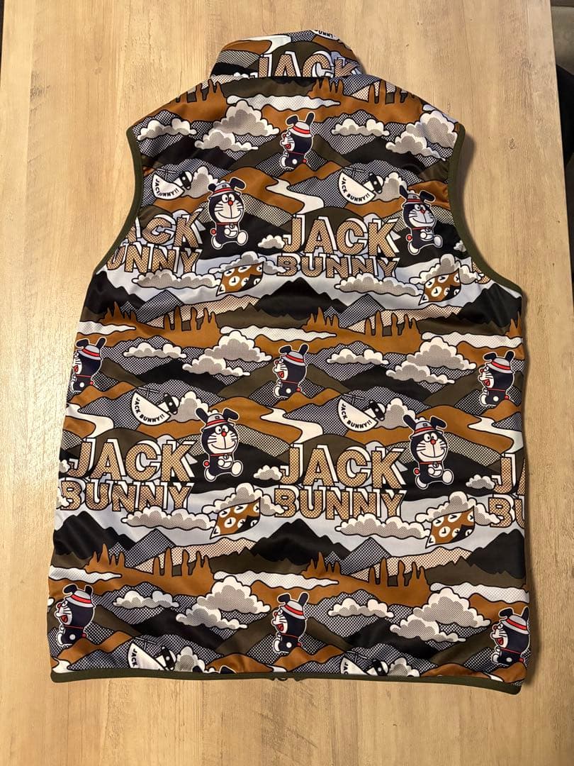美品！　ジャックバニーJack Bunny!! ドラえもん柄ベスト リバーシブル
