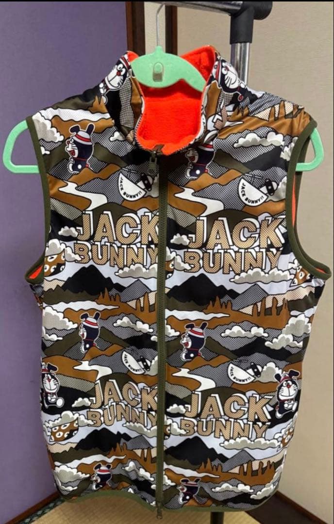 美品！　ジャックバニーJack Bunny!! ドラえもん柄ベスト リバーシブル