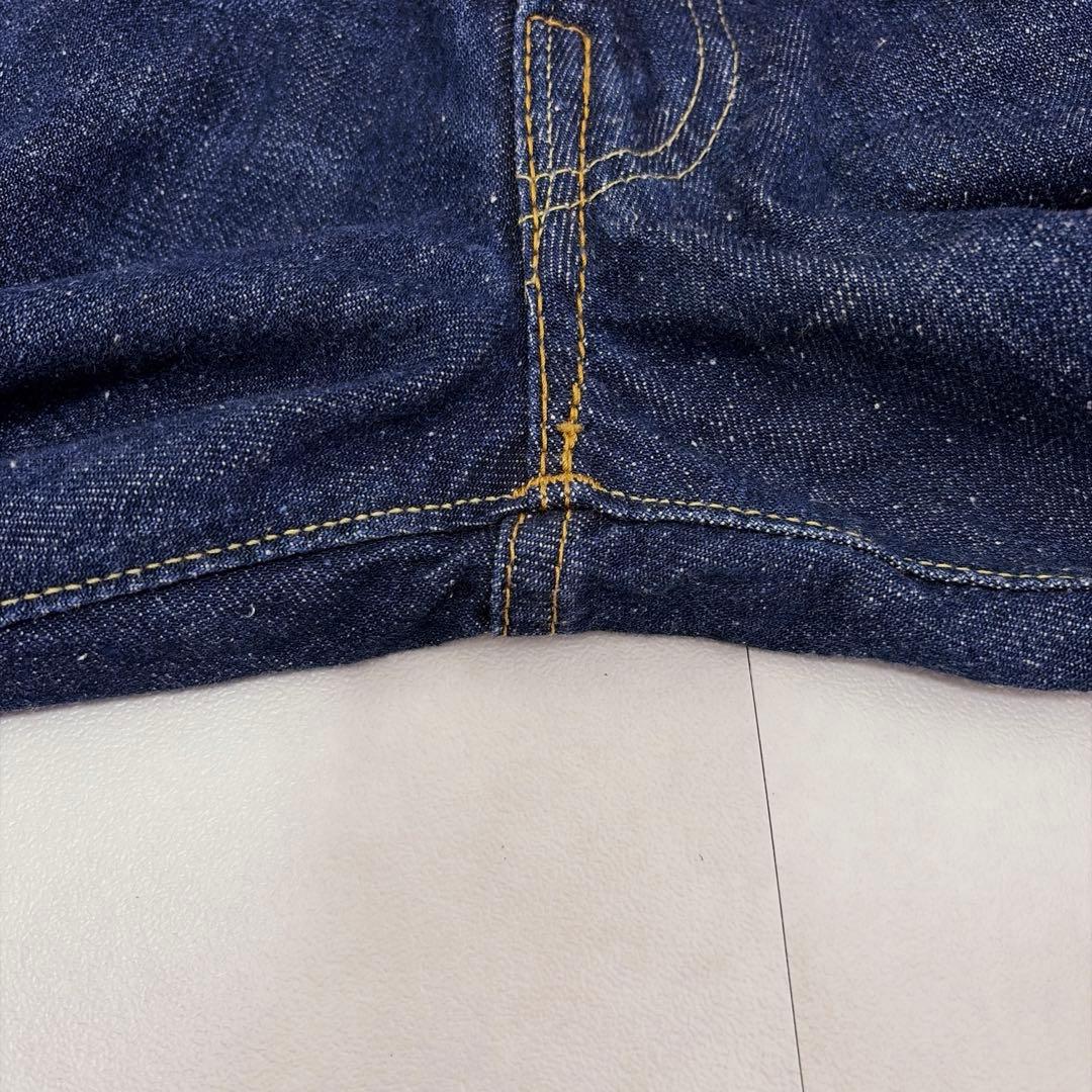 極美品 36 シンゾーン ハイウエスト デニムパンツ ストレート インディゴ