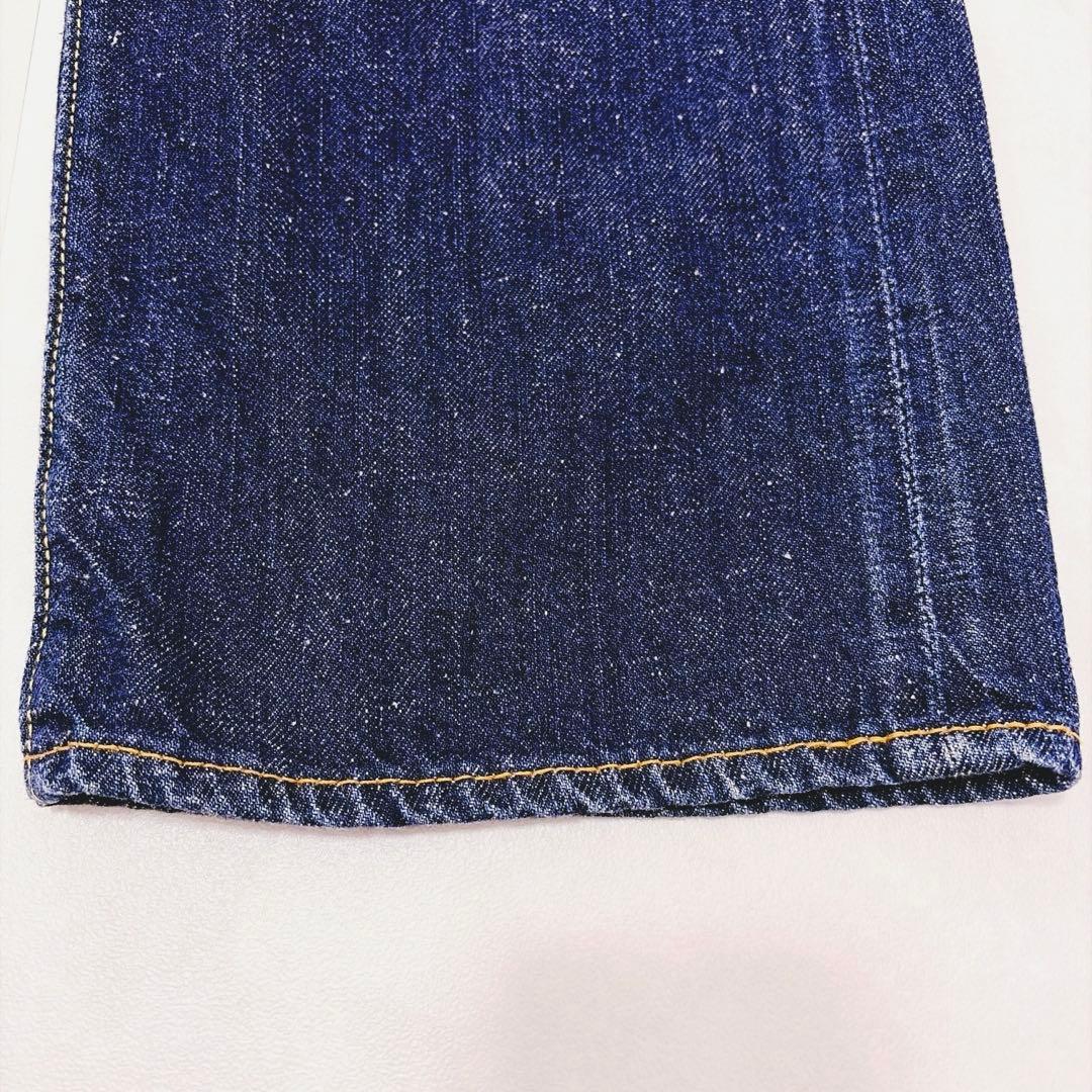 極美品 36 シンゾーン ハイウエスト デニムパンツ ストレート インディゴ