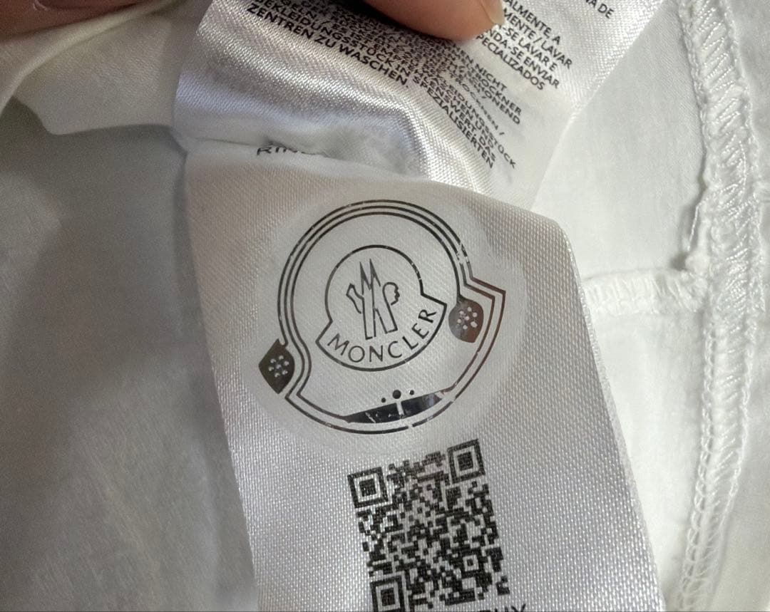 モンクレール MONCLER ロゴ Tシャツ 2XL ホワイト 美品　正規品