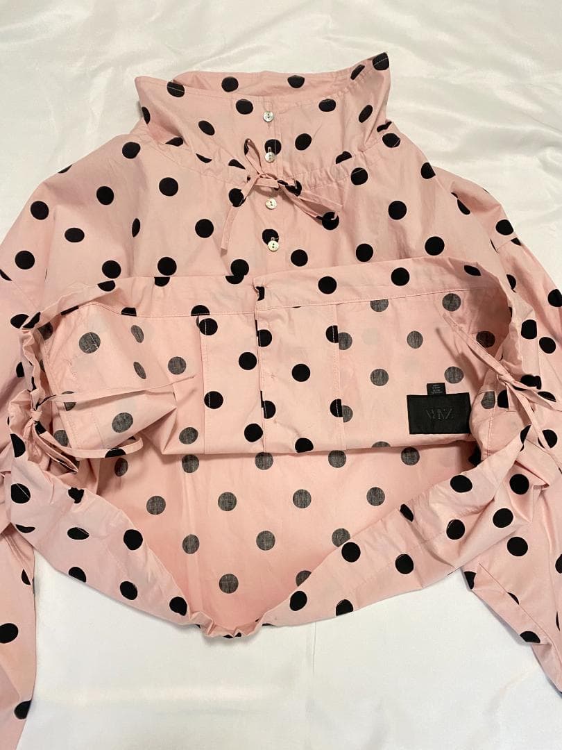 完売品 ZARA ドットプリントジャケット ライトピンク XL 水玉