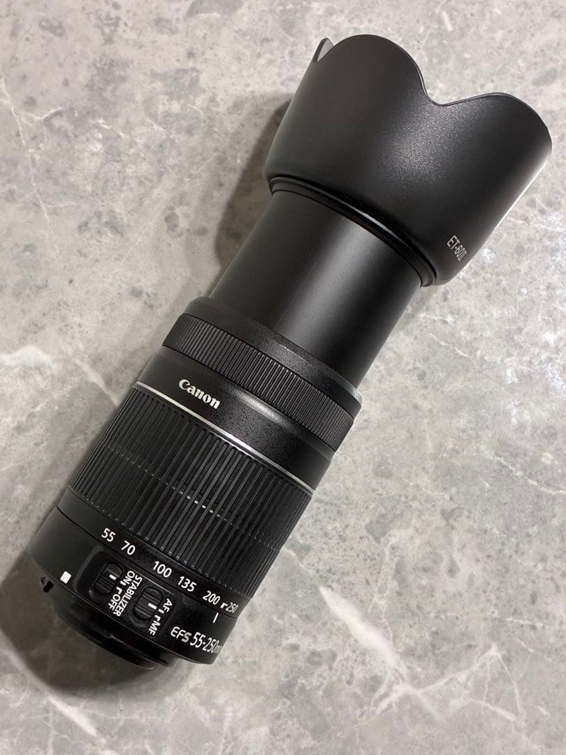 ⭐️美品⭐️ Canon EF-S 55-250mm IS II フード付望遠レンズ