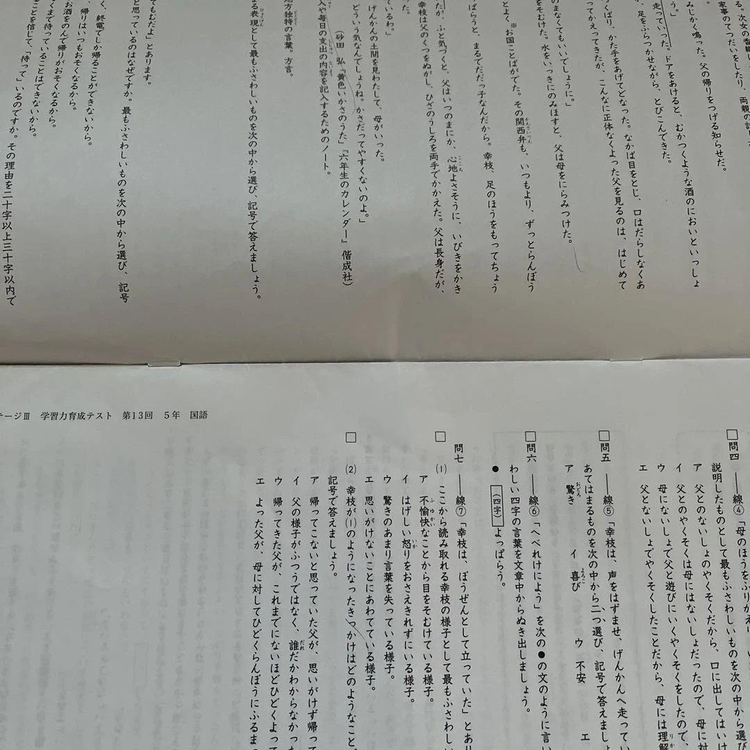 未使用❗️2025年 日能研 5年 全国公開模試(前期)