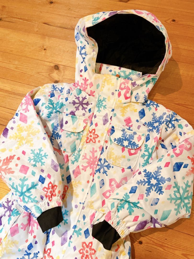 【美品！グローブセット】yuk ユック　スキーウェア　つなぎ　雪遊び　110