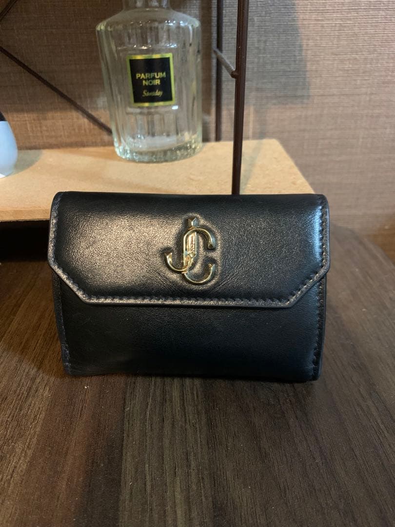 JIMMY CHOO ブラック 二つ折り財布
