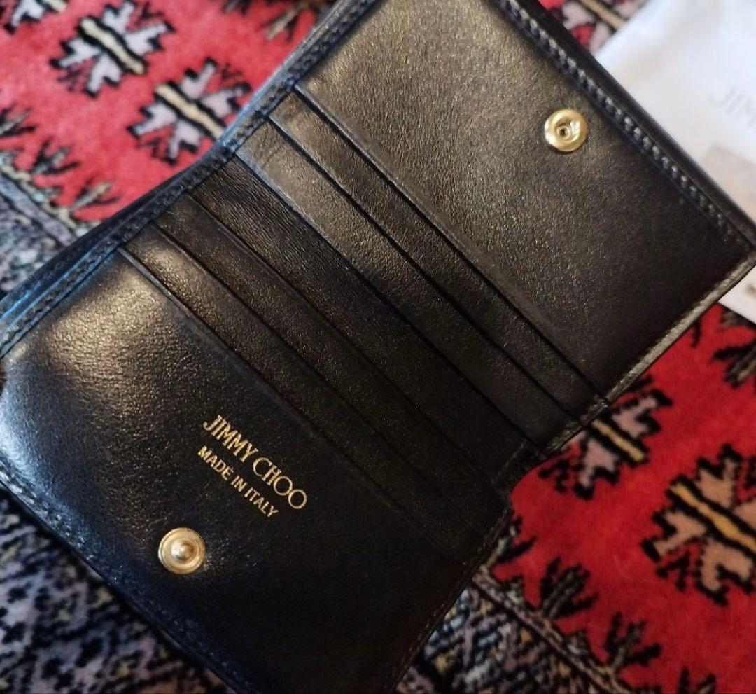 JIMMY CHOO ブラック 二つ折り財布