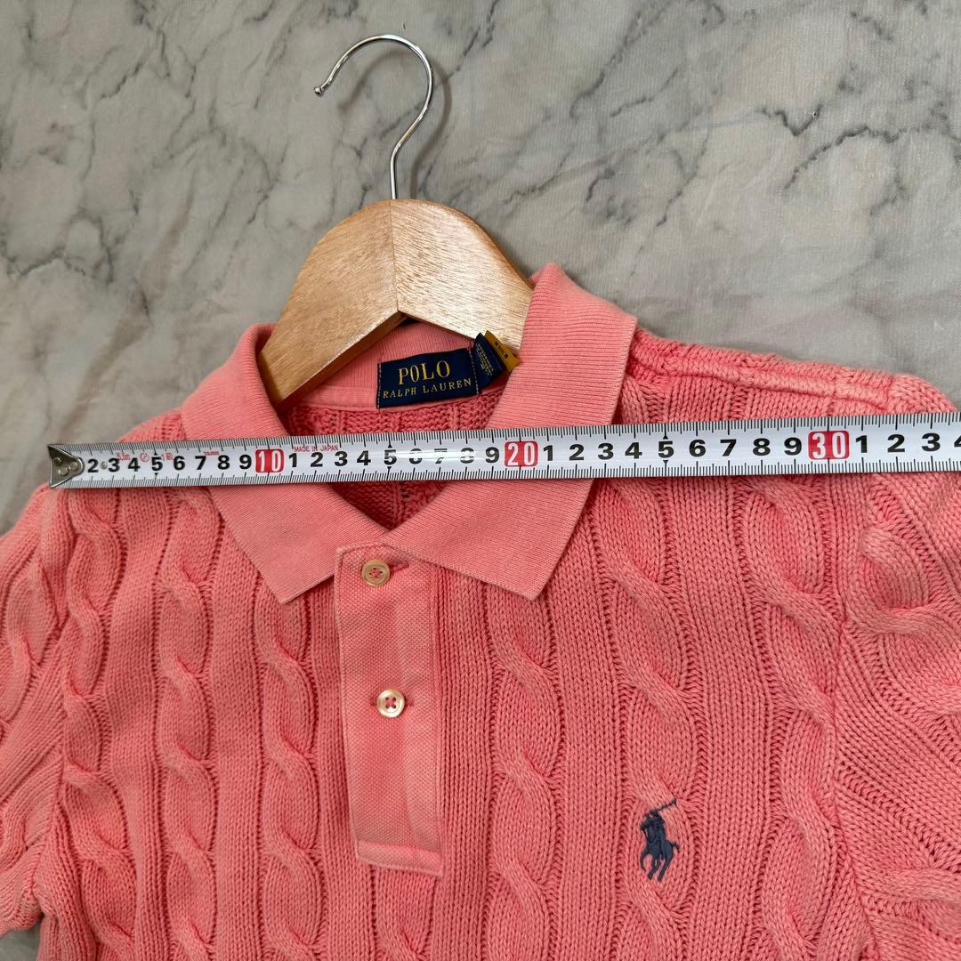 POLO RALPH LAUREN ポロラルフローレン ケーブルニットポロシャツ