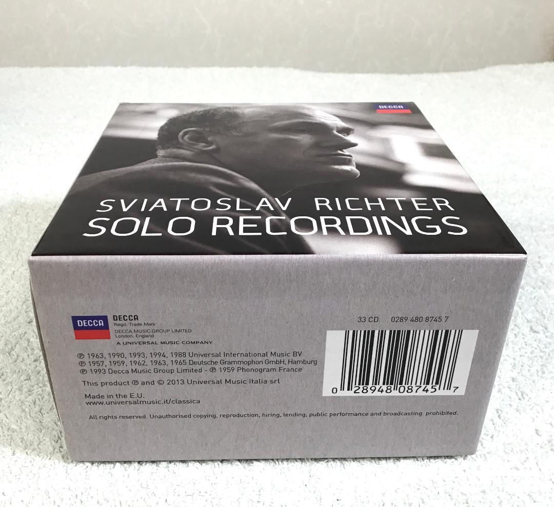 RICHTER　リヒテル・ソロ・レコーディングス（33CD）