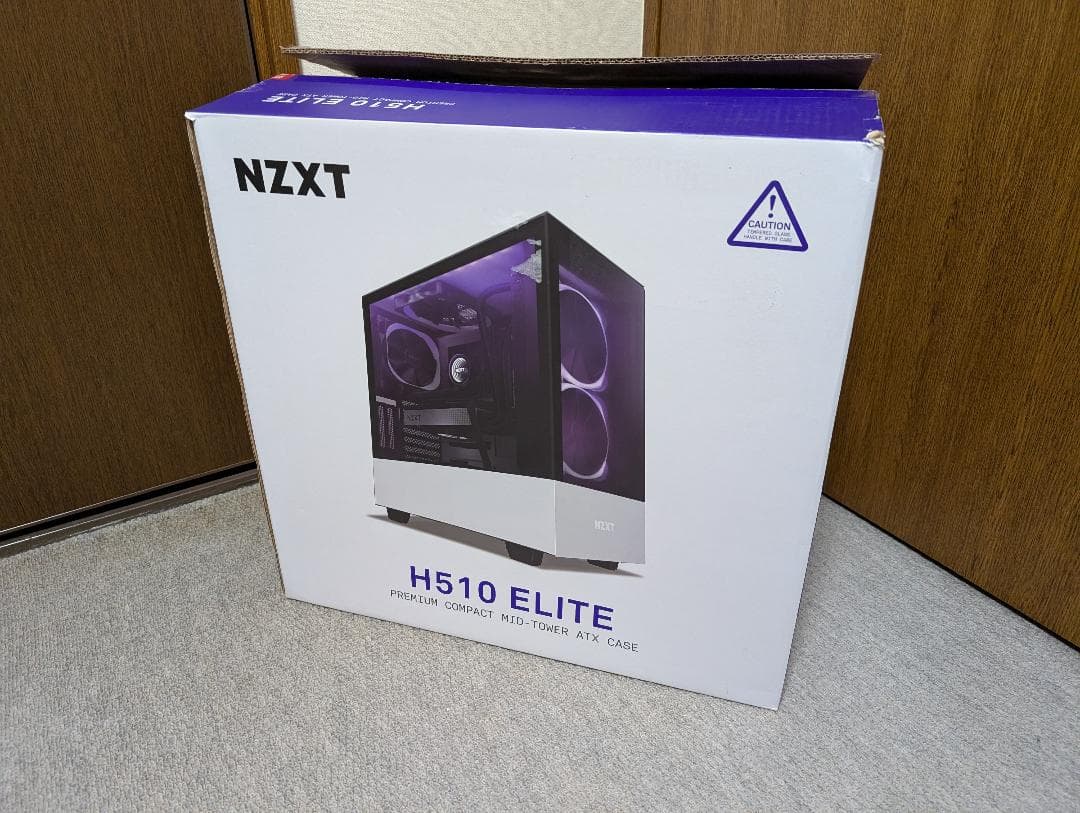未使用 NZXT H510 ELITE ATXケース マットホワイト/ブラック