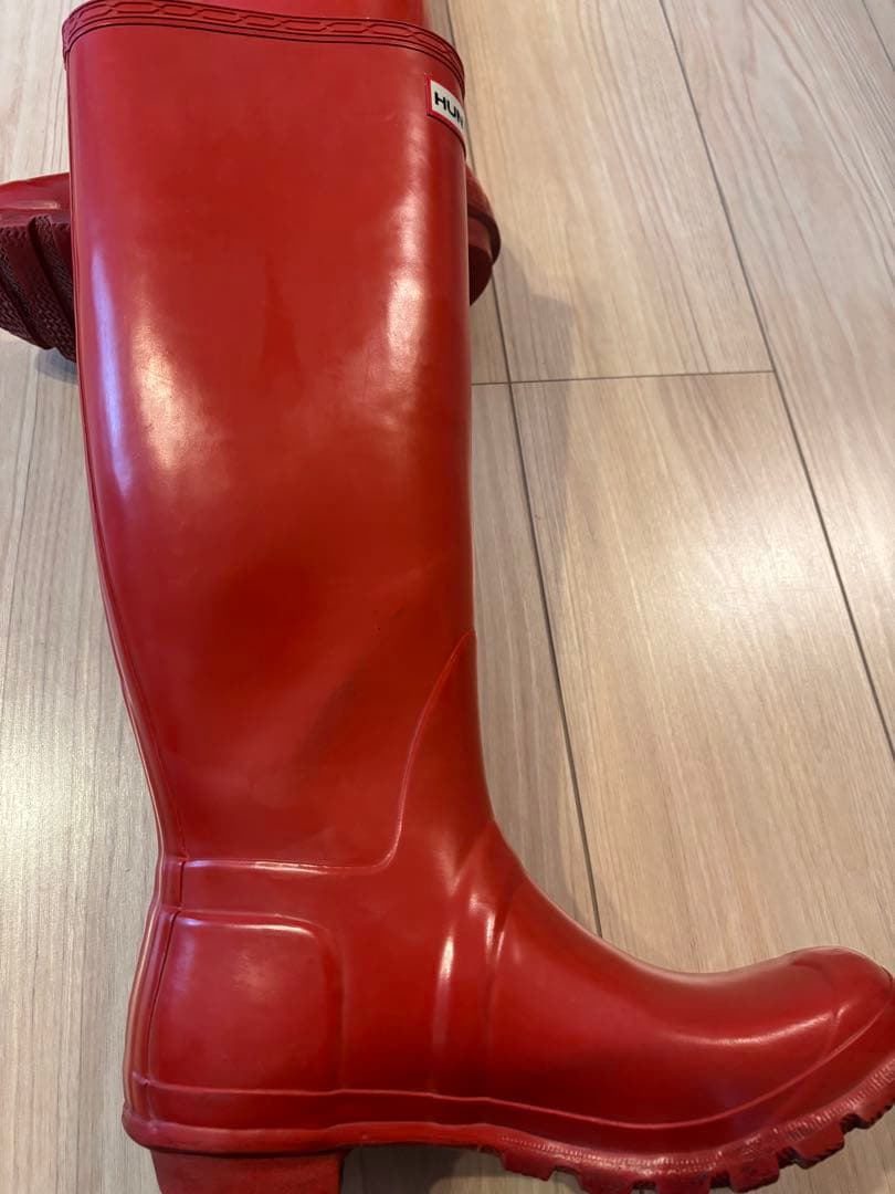 HUNTER ハンター　レインブーツ 25cm 赤