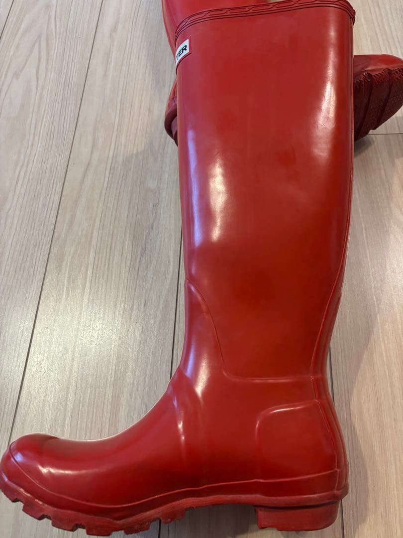 HUNTER ハンター　レインブーツ 25cm 赤