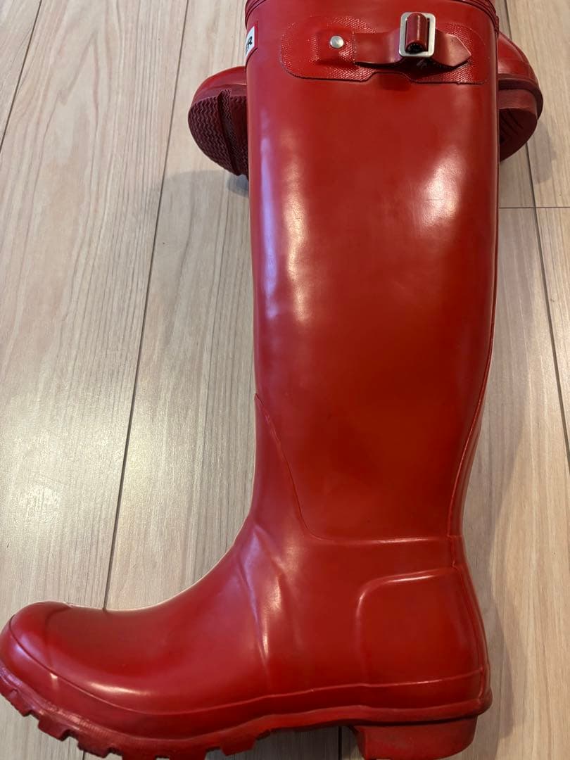 HUNTER ハンター　レインブーツ 25cm 赤