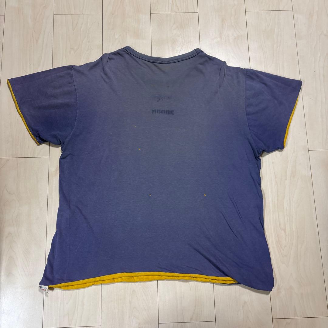 80s champion ダブルフェイス tee USA 鬼フェード トリコタグ