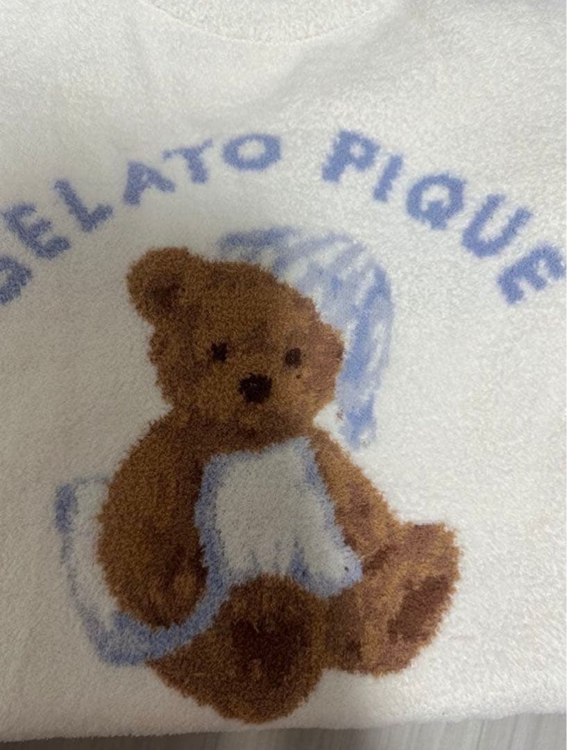 美品　gelato pique クマ刺繍 ルームウェア ワンサイズ