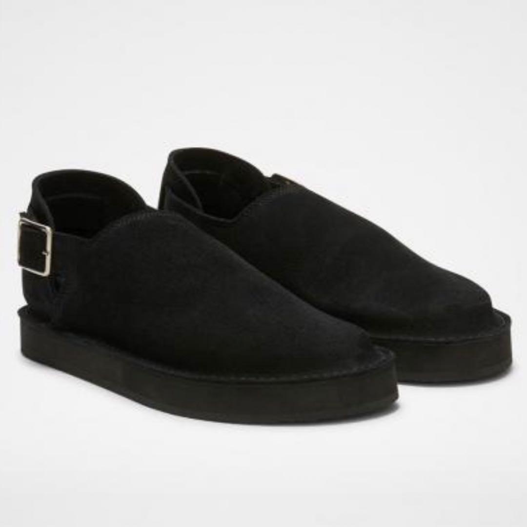 JIL SANDER スエードサンダル バックル ブラック 41