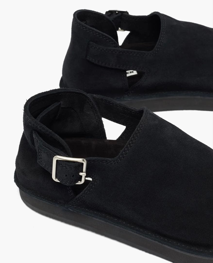 JIL SANDER スエードサンダル バックル ブラック 41