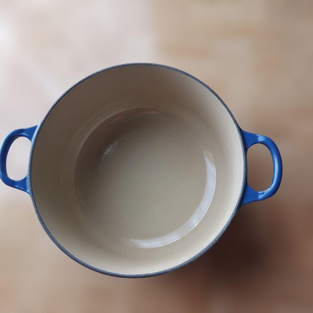 LE CREUSET 両手鍋 20cm ブルー