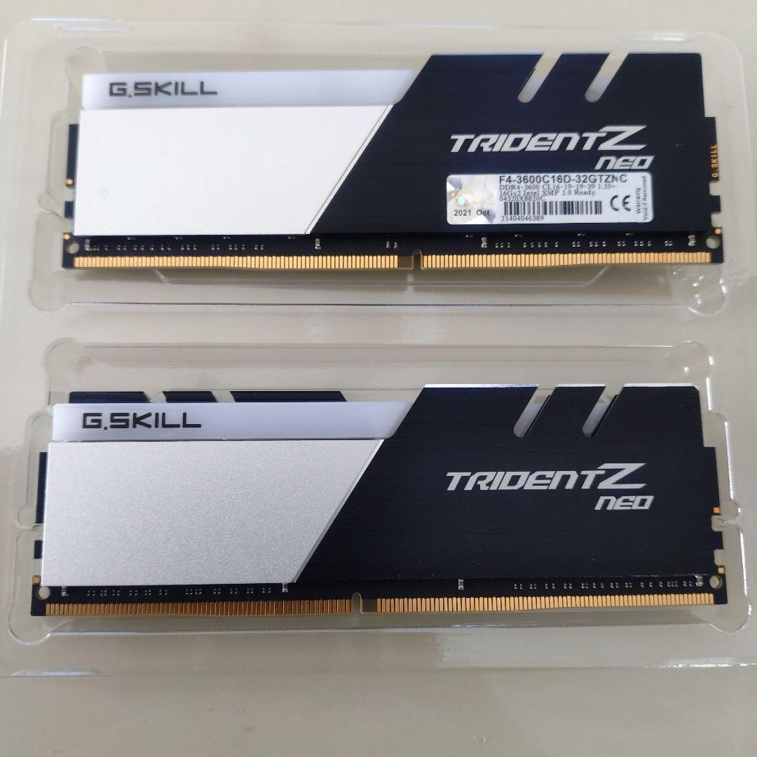 メモリー G.SKILL TRIDENT Z NEO DDR-4 32GB 3600MHz
