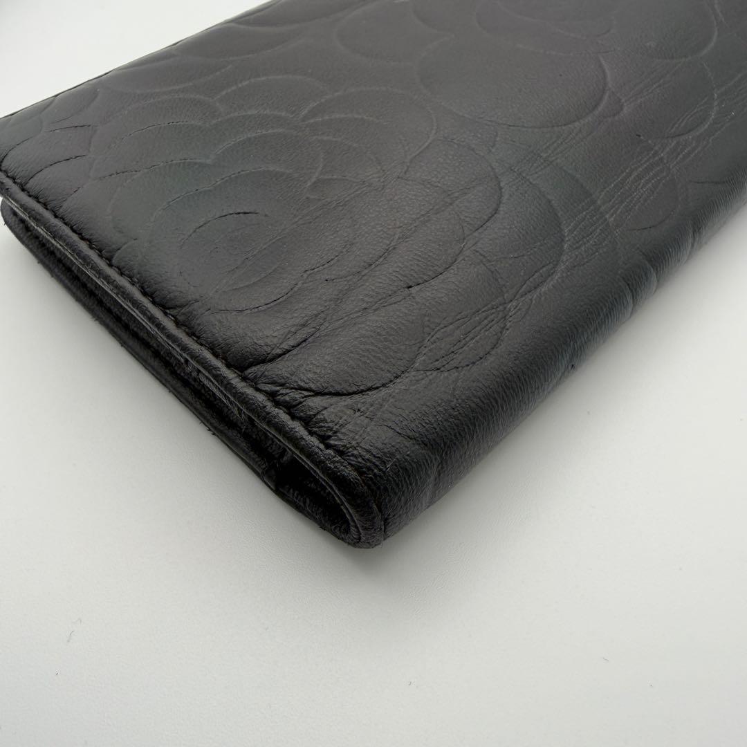 シャネル CHANEL 財布 カメリア 二つ折り ココマーク 美品