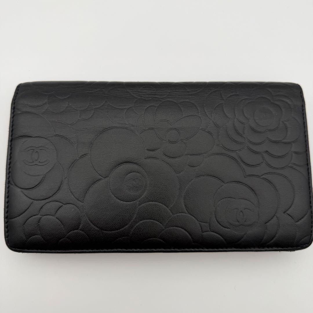 シャネル CHANEL 財布 カメリア 二つ折り ココマーク 美品