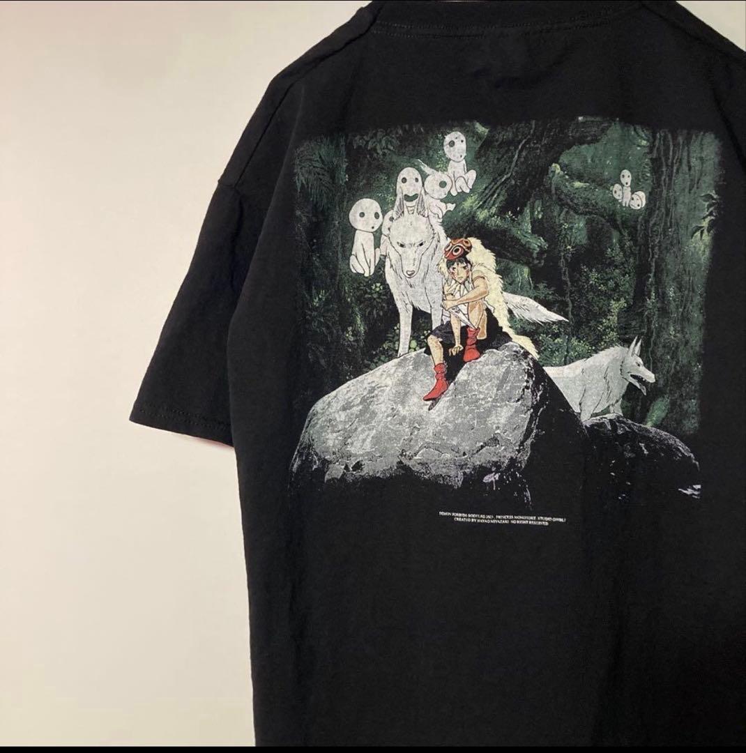ト*キ様 STUDIOGHIBLIもののけ姫Tシャツ古着ビンテージ映画アニメ漫画