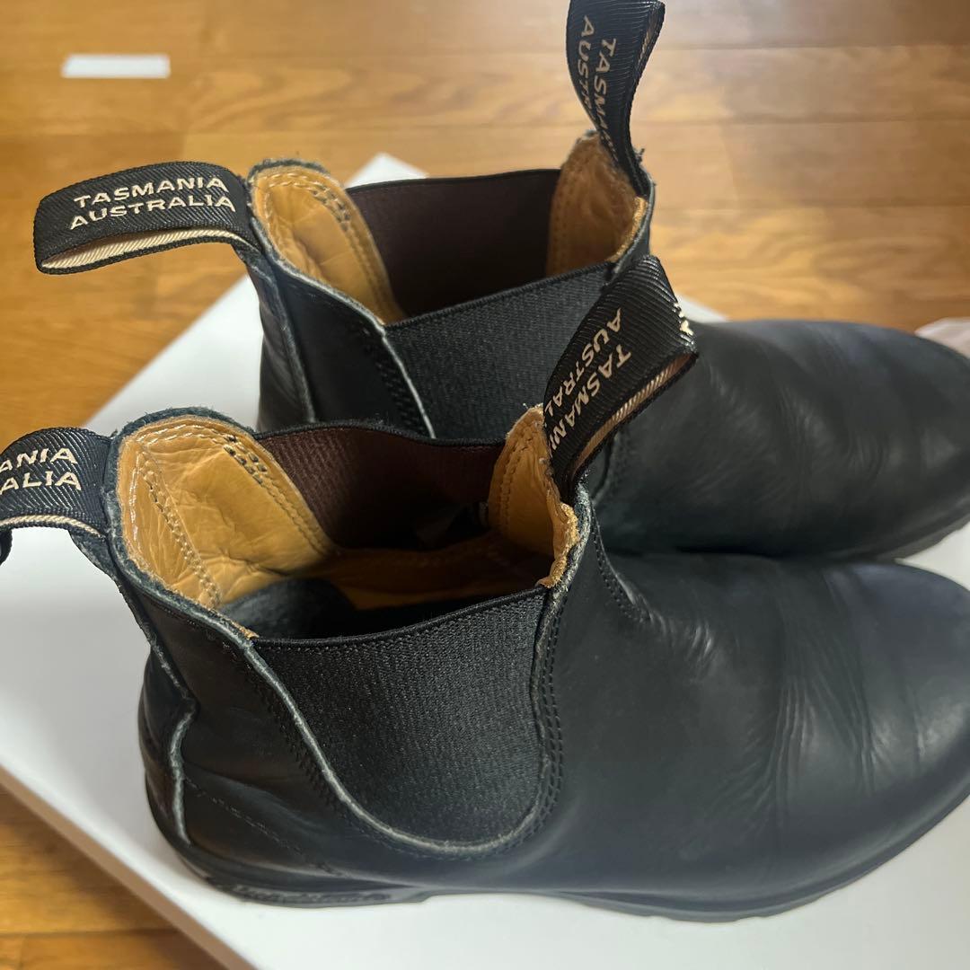 Blundstone ブラック サイドゴアブーツ