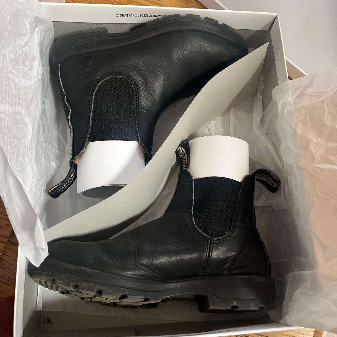 Blundstone ブラック サイドゴアブーツ