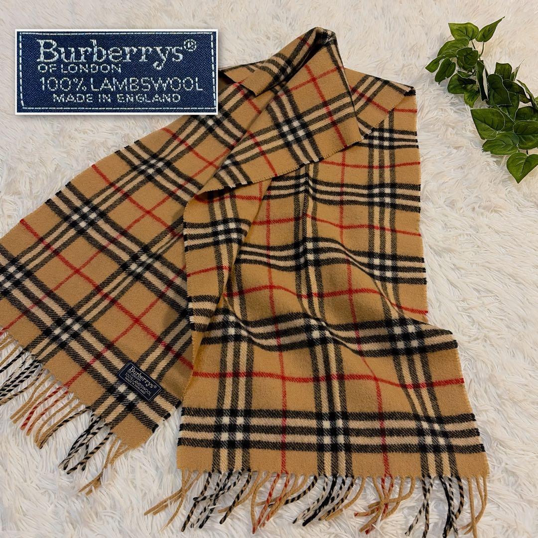 Burberrys バーバリー ノバチェック ラムウール100% 英国製
