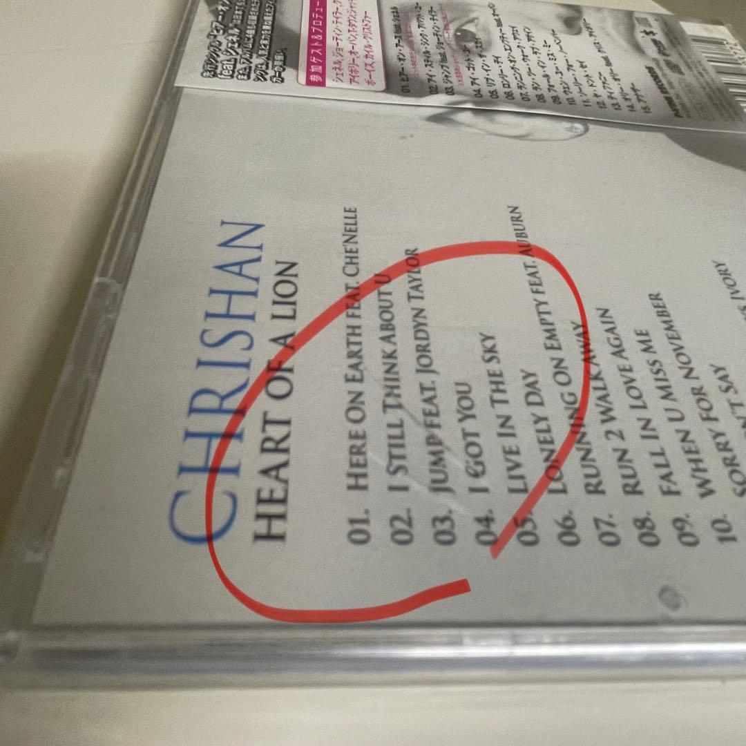 洋楽 CHRISHAN HEART OF A LION