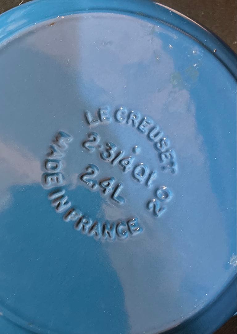 ルクルーゼ ココットロンド 22cm ブルー 両手鍋 LE CREUSET