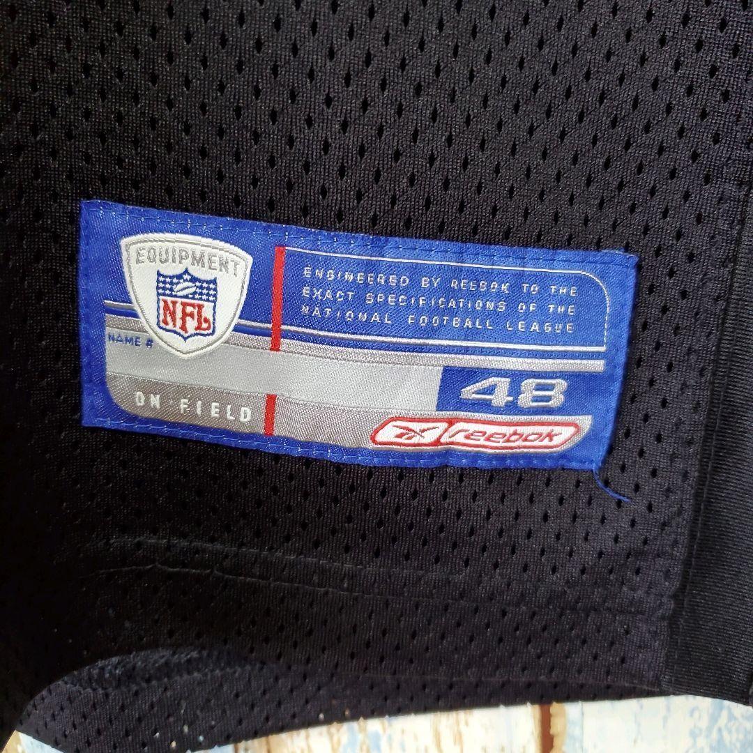 1109☆NFL☆リーボック☆ゲームシャツ☆レイダース☆ユニフォーム☆刺繍ロゴ