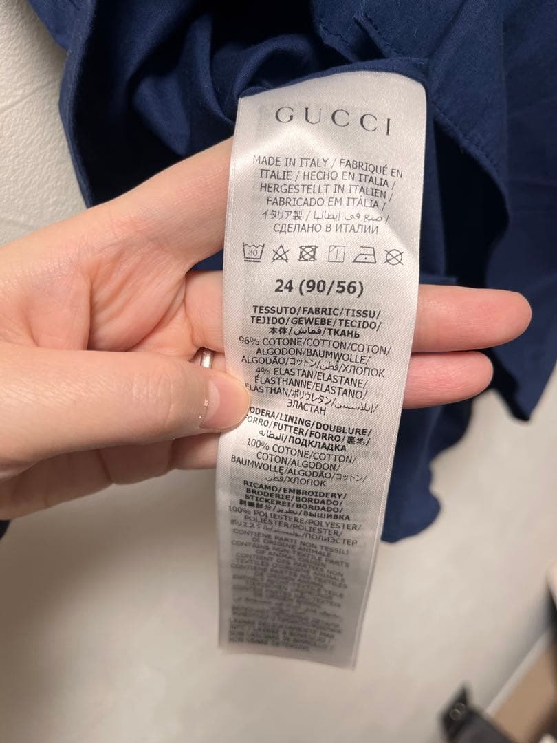 GUCCI ネイビー ワンピース 24サイズ(90cm)