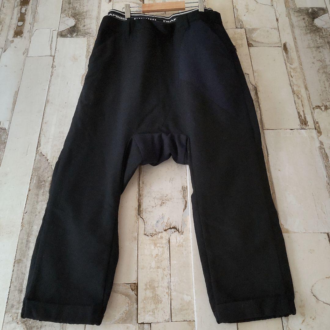 新品 フラボア ウール サルエルパンツ ロゴ入りバンドウエストイージーパンツ