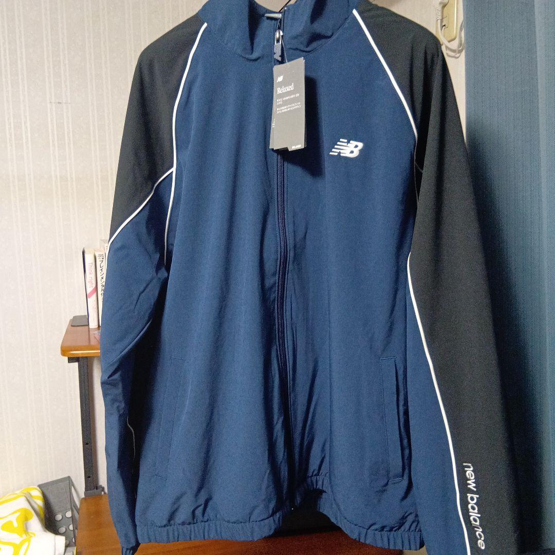new balance ウィンドブレーカー Lサイズ ネイビー