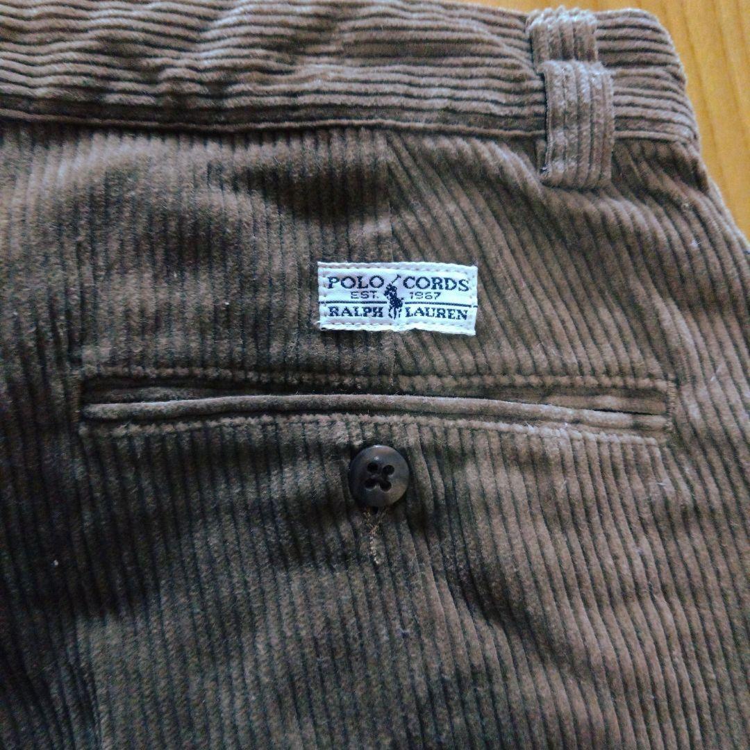 Ralph Lauren ブラウン コーデュロイ 2タック