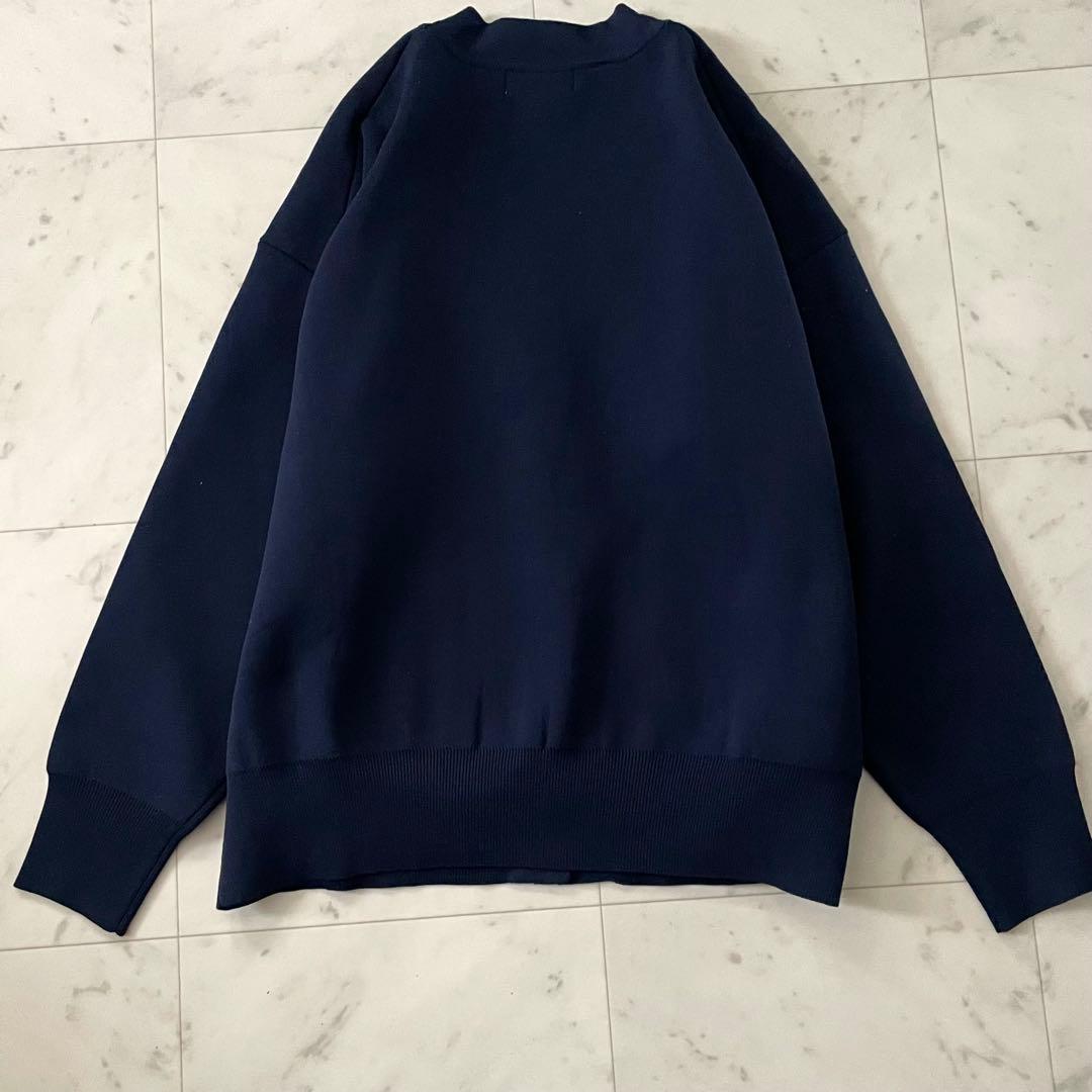 極美品　 SLOBE IIENA ワイドシルエットVネック カーディガンネイビー