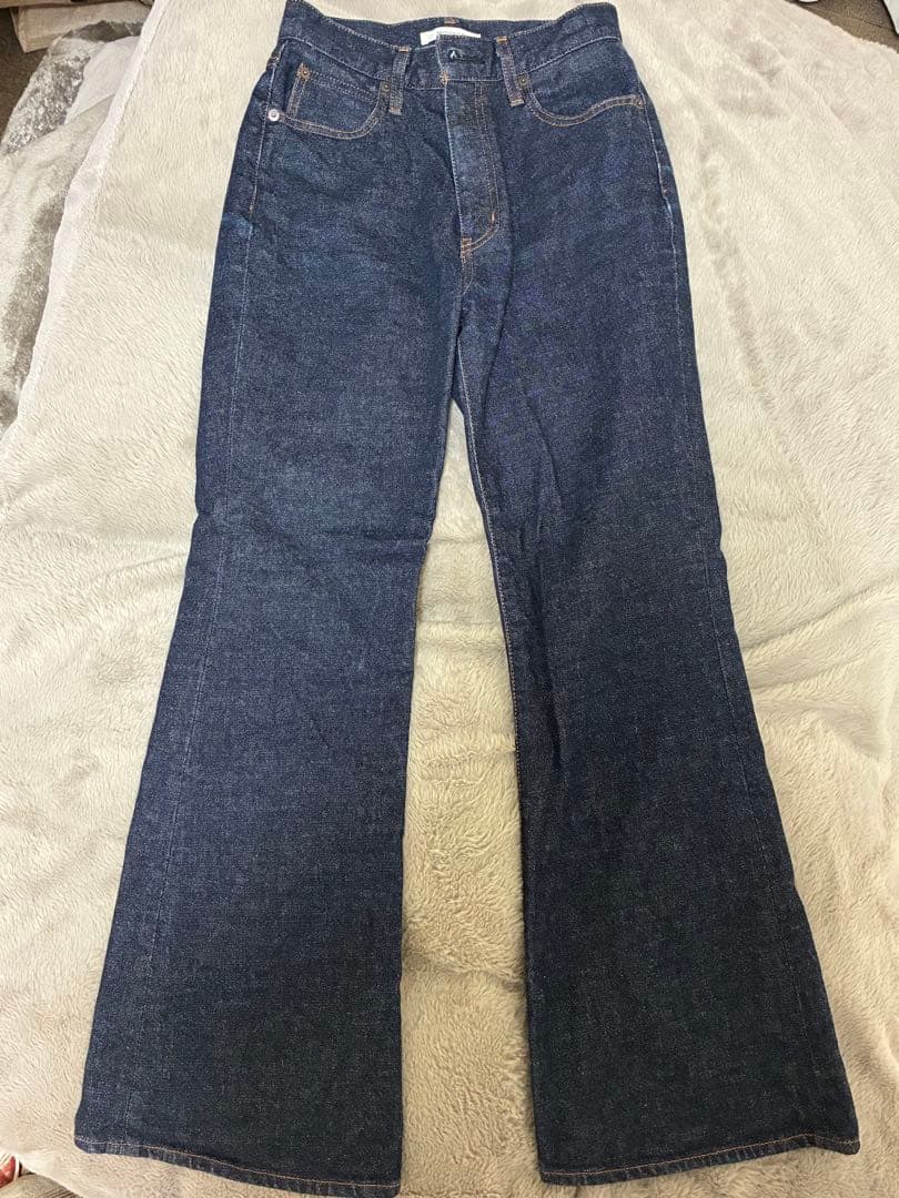 【美品】moussy mvsフレア ワンウォッシュ 26インチ