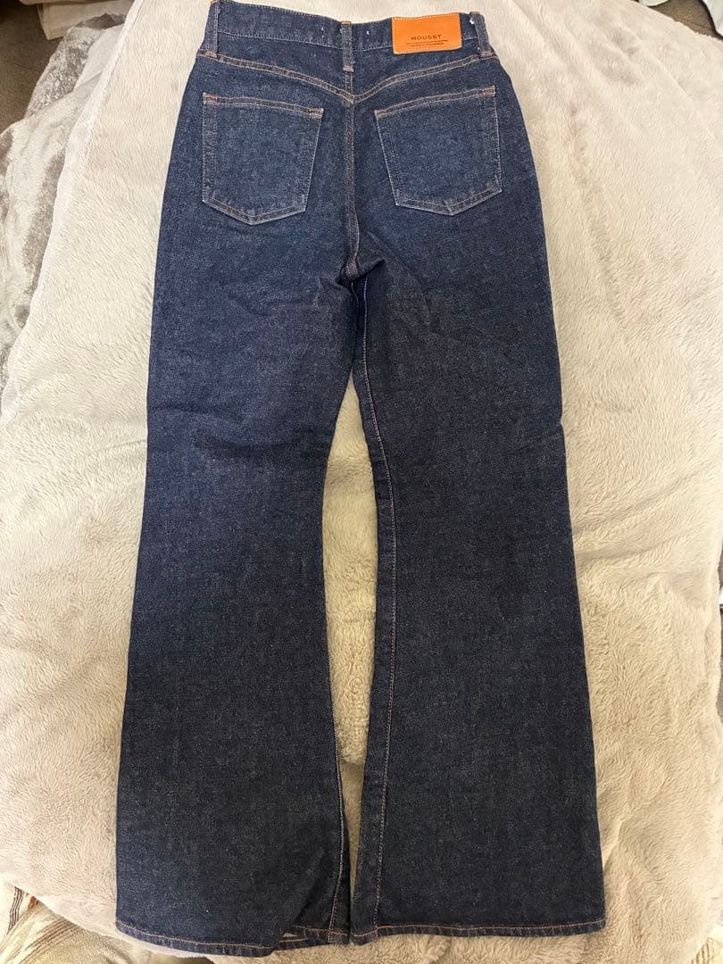【美品】moussy mvsフレア ワンウォッシュ 26インチ