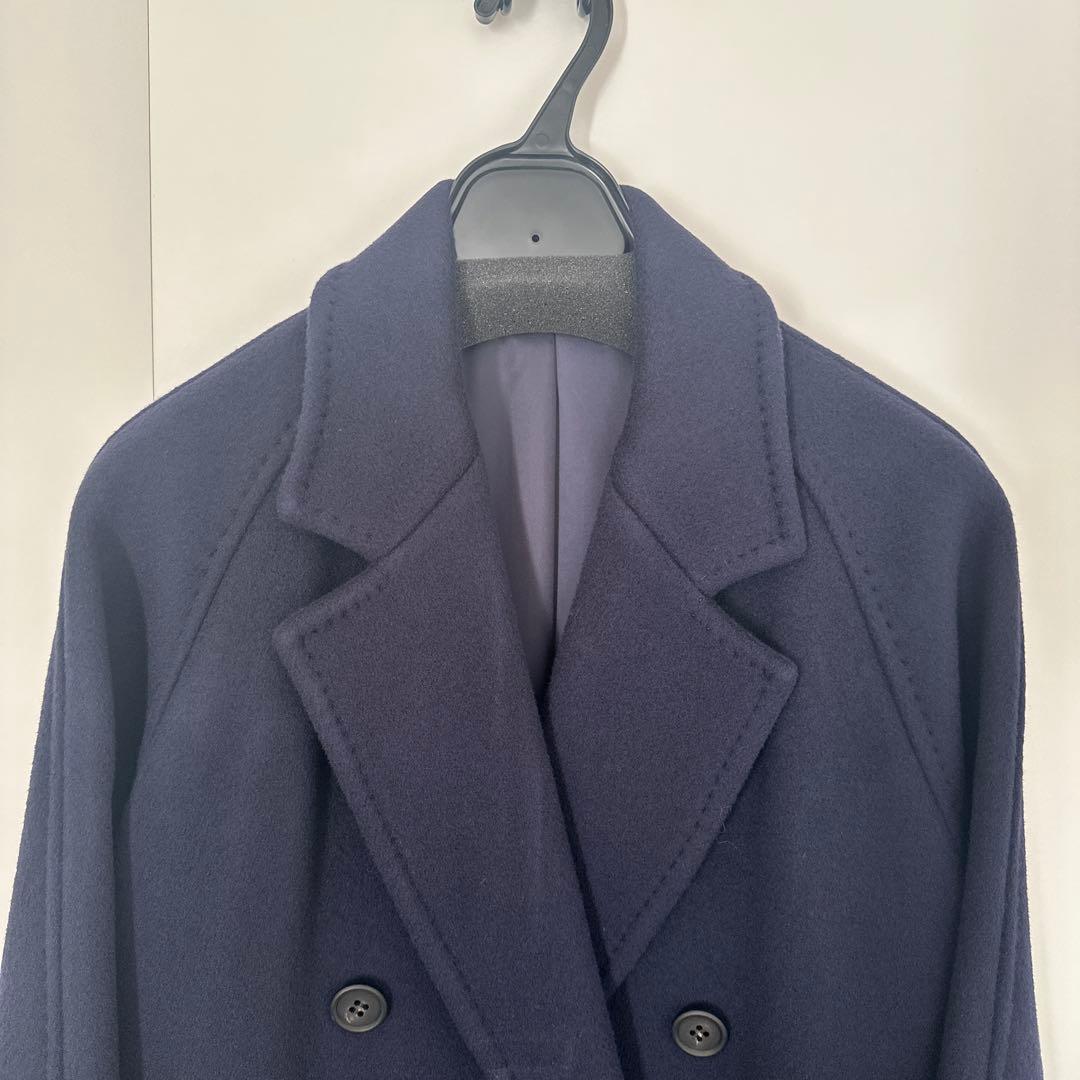【新品】Deuxieme Classe ロングダブルコート　ネイビー