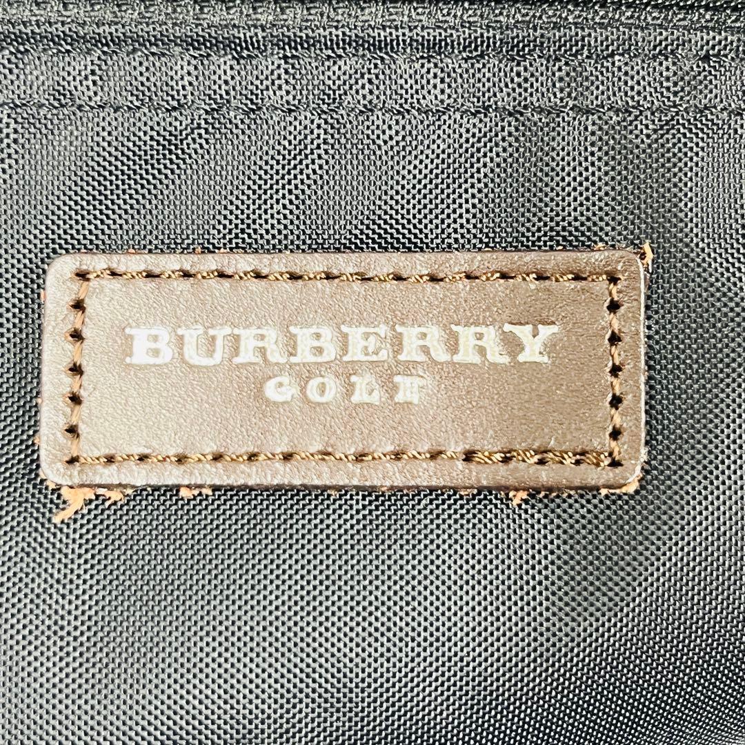 【BURBERRY GOLF】バーバリーゴルフ ボストンバッグ ナイロン レザー