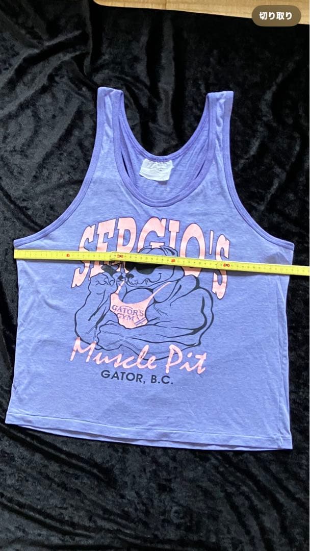 SERGIO'S MUSCLE PIT ・GATOR'S GYMタンクトップ￼