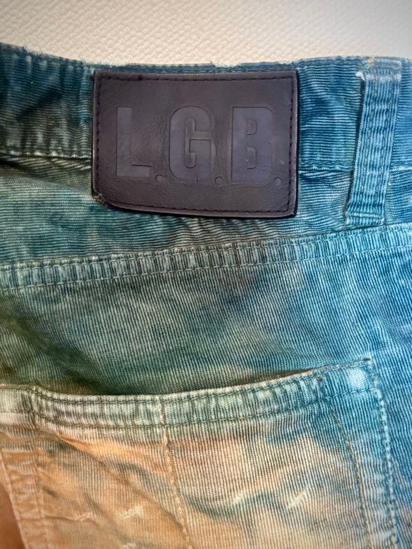 L.G.B. オレンジ青グラデーションパンツ