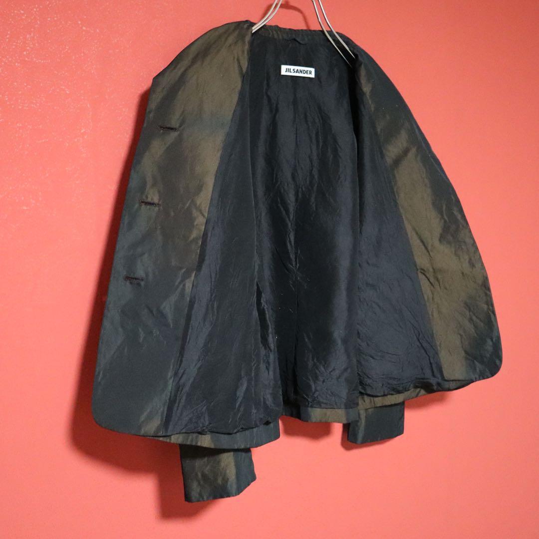 JIL SANDER シルク混 ブラウングラデーション テーラードジャケット