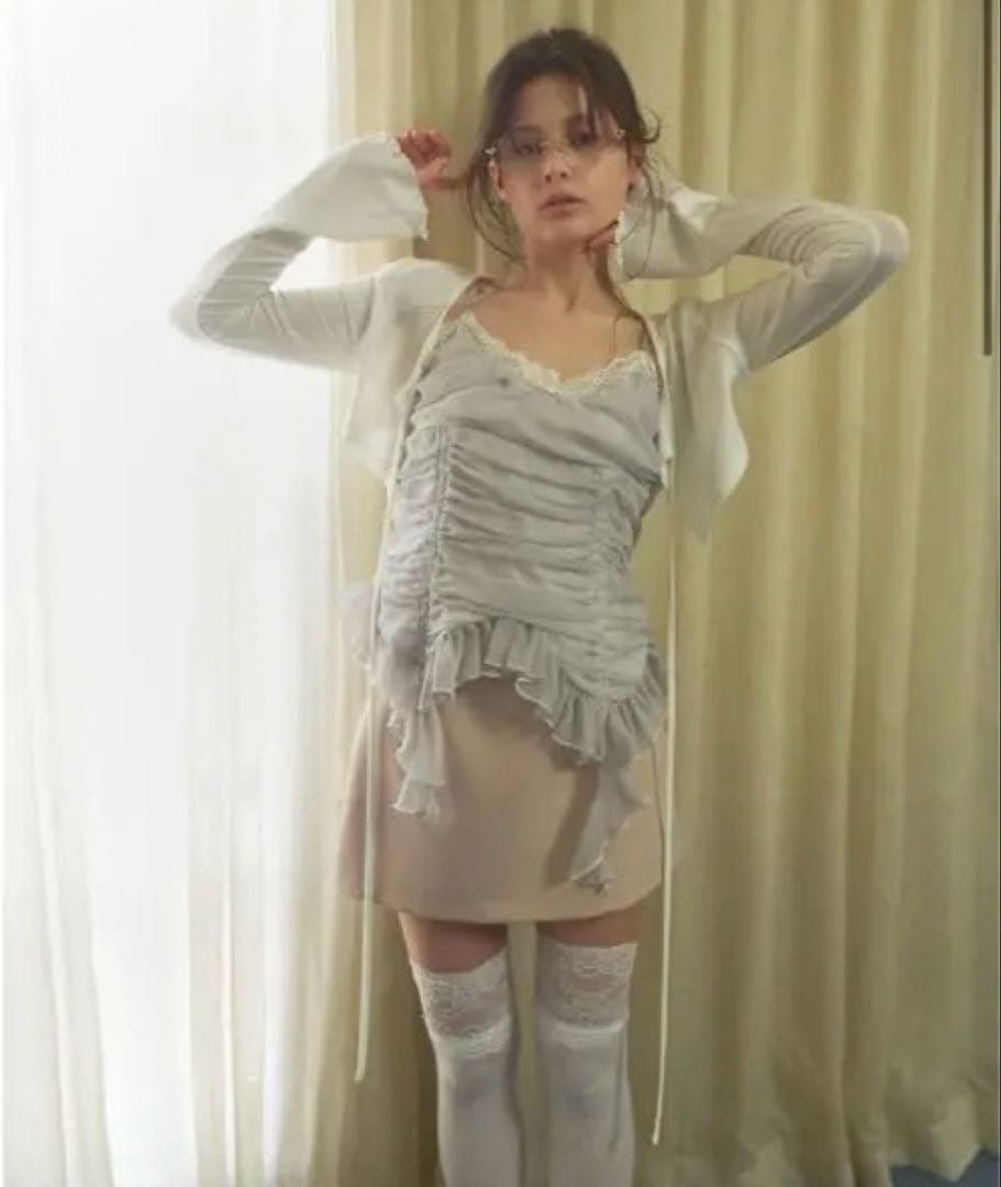 chiffon gather cami キャミソール pellicule