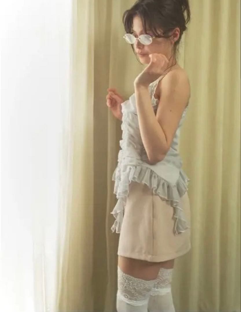 chiffon gather cami キャミソール pellicule